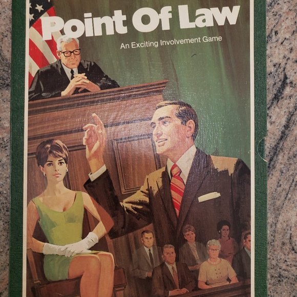 [GREAT Condition] Vintage 1972 "Point of Law" COMPLETE 3M Bookshelf Game - Picture 1 of 7